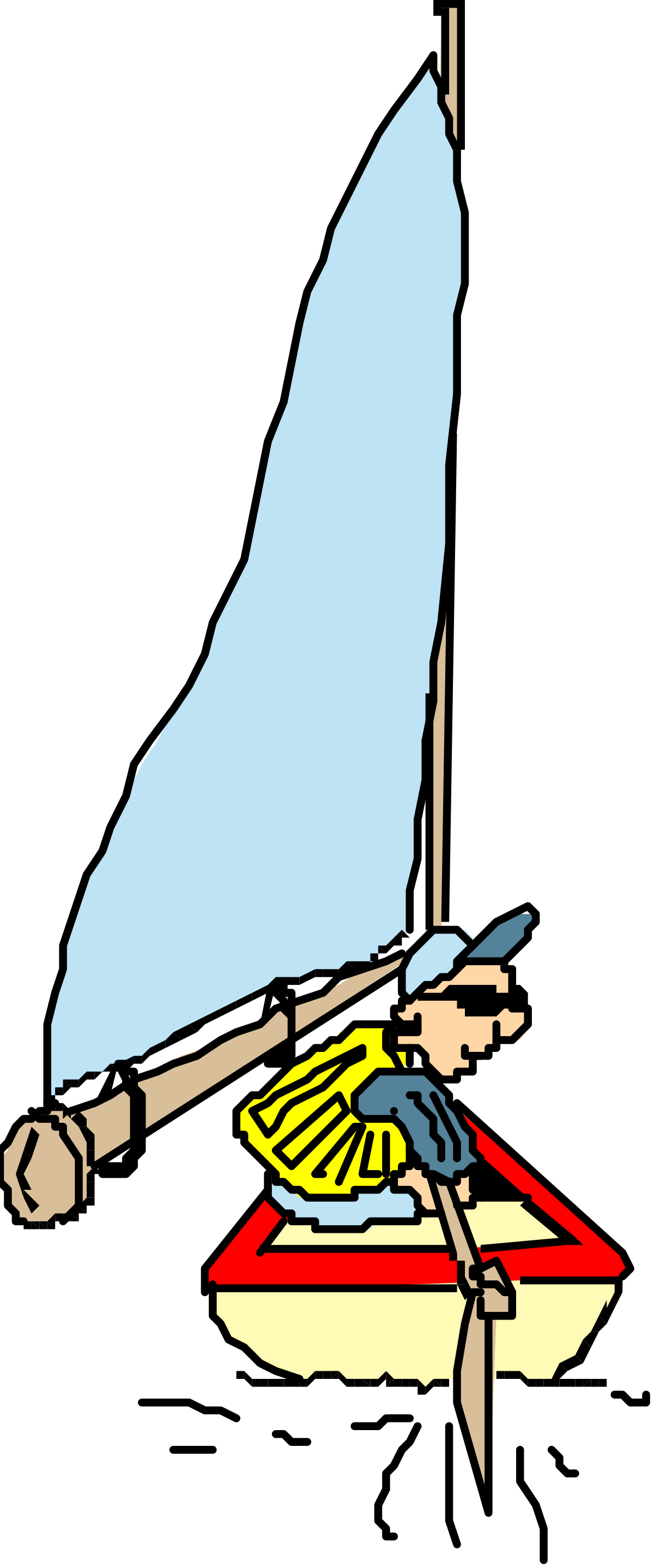 a person on a boat with a sail clip art png transparent Sailboat Adventure: Person on a Boat Clipart