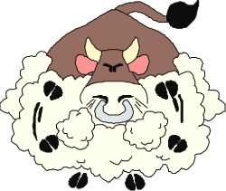 Sheep with Big Nose Clipart: Adorable and Whimsical Farm Animal Illustration