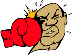 Boxing Glove Cartoon Man Clipart for Dynamic Designs