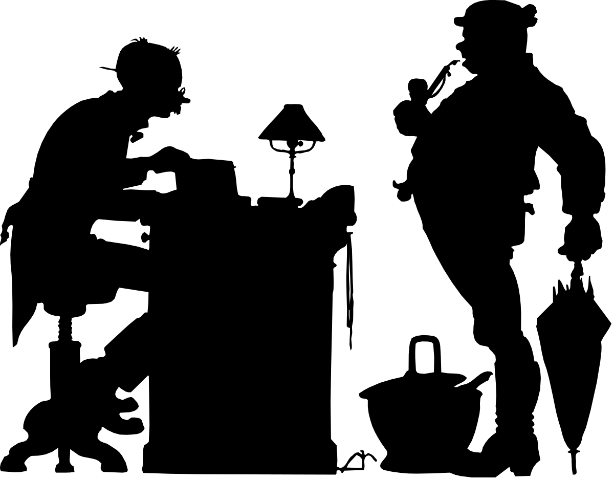 Black and White Silhouette of a Man - Perfect for Various Illustrations