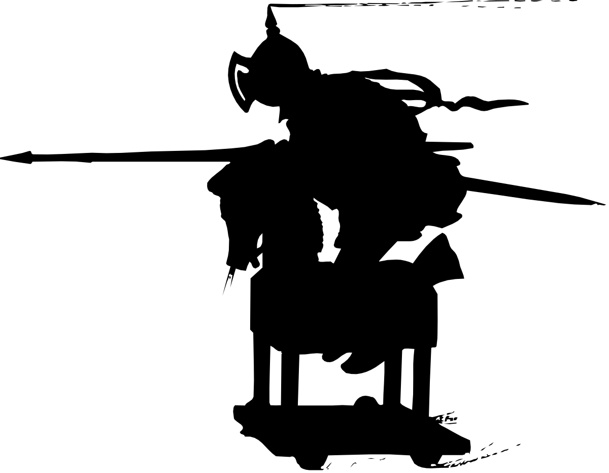 Silhouette of a Man - Black and White Clipart for Versatile Uses
