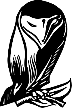 Bird on a Branch with Open Beak Clipart - Nature Scene