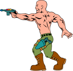 Man with Gun Clipart - Detailed Illustrations for Various Uses