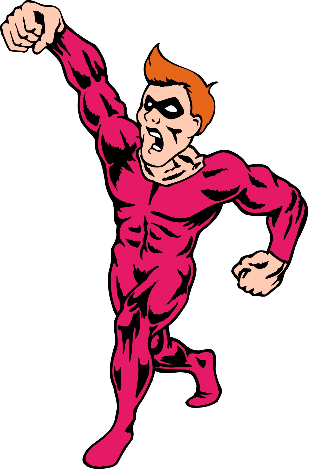 Cartoon Character in Pink Costume - Fun and Playful Clipart