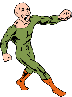 Green Suit Running Man Clipart - Dynamic and Engaging Graphics