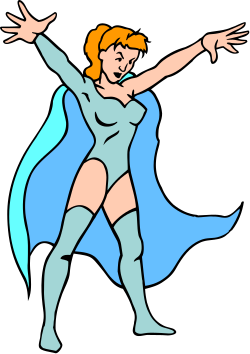 Blue Cape Woman Clipart: Enchanting Scenes for Creative Projects