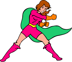 Woman in Pink and Green Costume Clipart: Vibrant and Lively Illustration