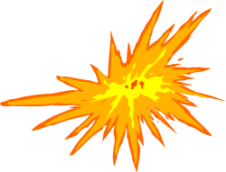 Yellow Star on Black Background - Eye-Catching Clipart