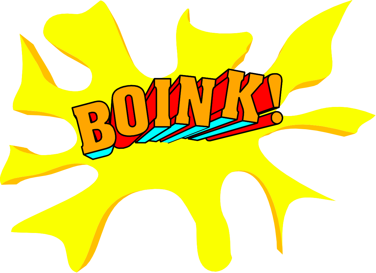 Comic Book Clipart Featuring 'Bok' - Vibrant and Engaging Scene