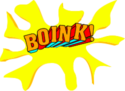 Comic Book Clipart Featuring 'Bok' - Vibrant and Engaging Scene