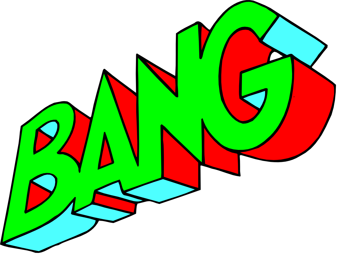 a red and green logo with the word bang clip art png transparent Bang Logo Clipart: Vibrant Red and Green Design