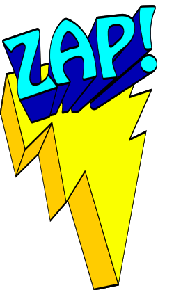 Zap Cartoon Logo Clipart - Fun and Playful Graphics