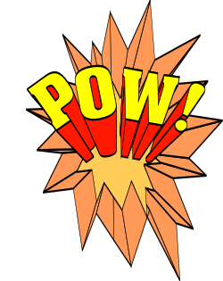 Pow Comic Book Clipart - Action-Packed Graphics