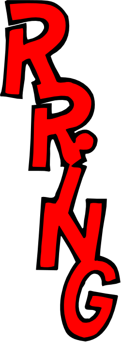 Red and Black R & G Logo Clipart for Creative Projects