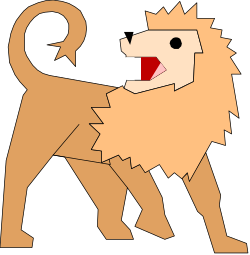 Cartoon Lion Open Mouth Clipart - Vibrant Jungle Character