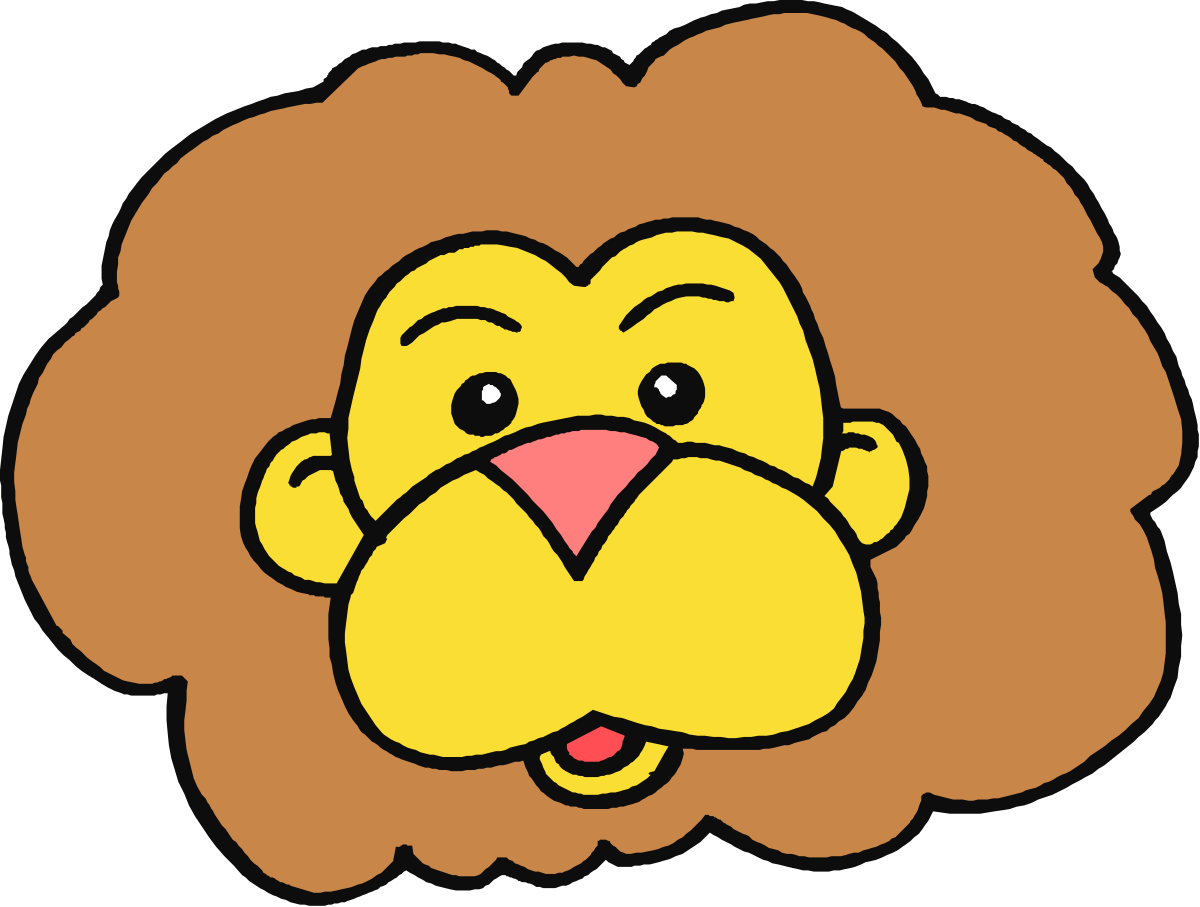 Cartoon Lion with Big Mane Clipart - Perfect for Fun Designs