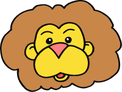 Cartoon Lion with Big Mane Clipart - Perfect for Fun Designs