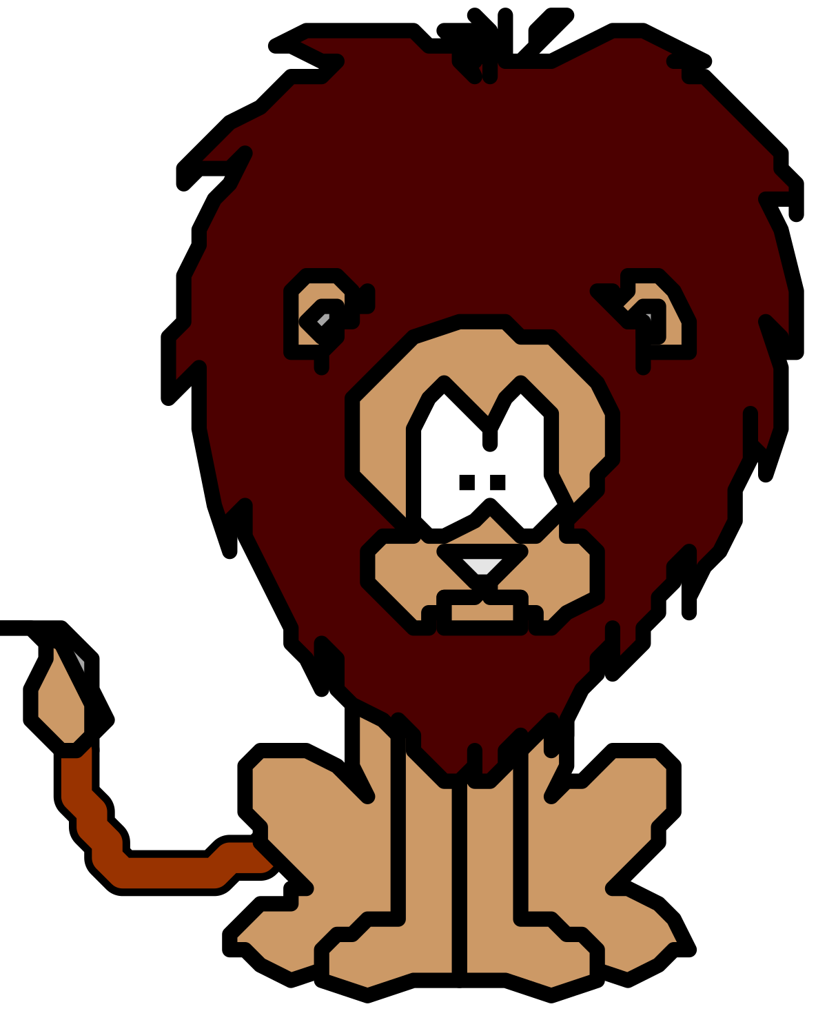 Majestic Lion with Thick Mane Clipart