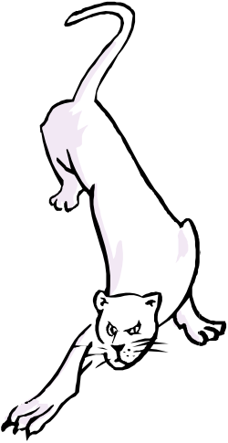 White Cat Jumping in the Air Clipart - Playful and Lively Illustrations