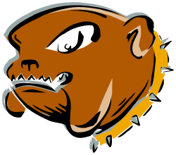 Brown Bear Head with Yellow Collar Clipart - Perfect for Nature Themes