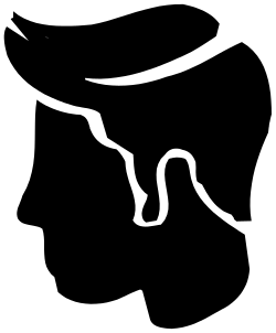 Black Background with White Circle Clipart - Minimalist Design