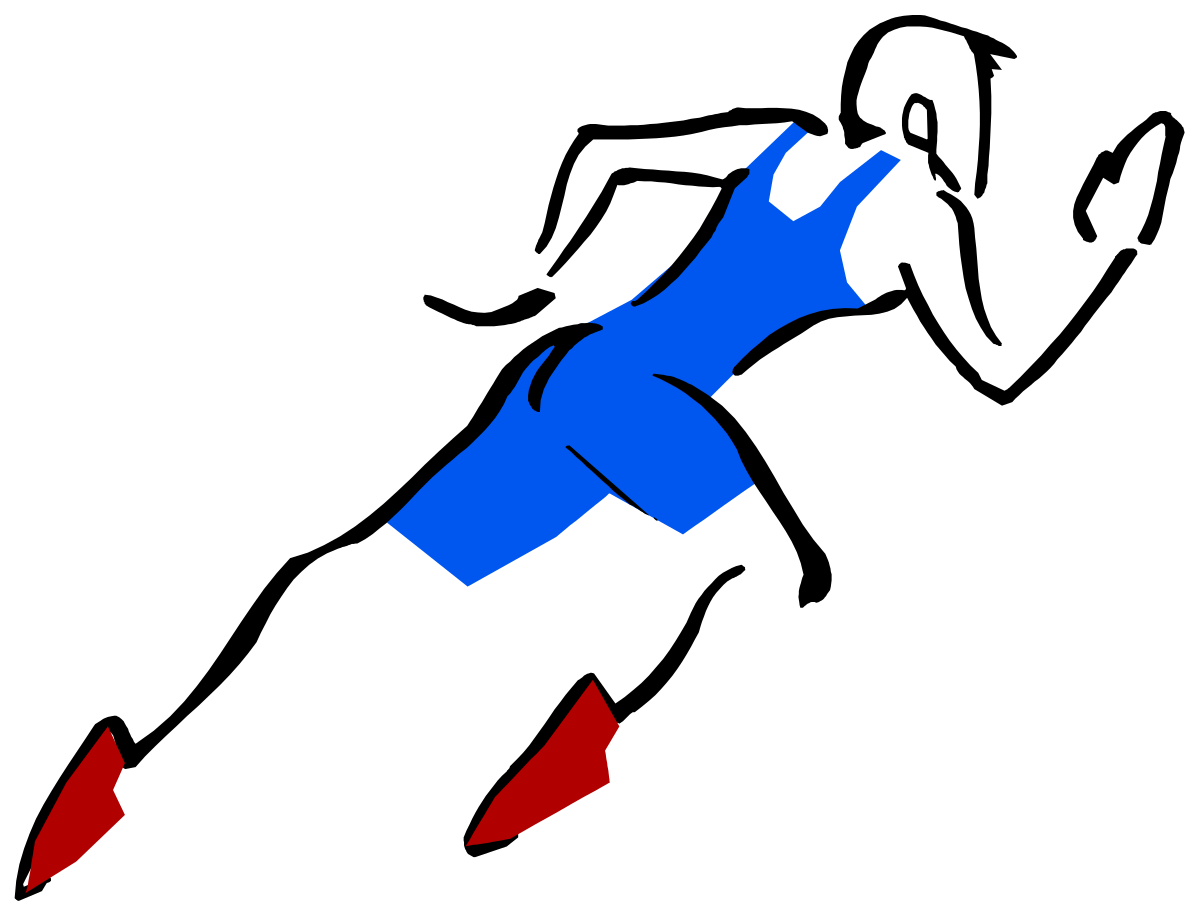 Kite Flying in the Air - Blue and Red Clipart for Your Projects