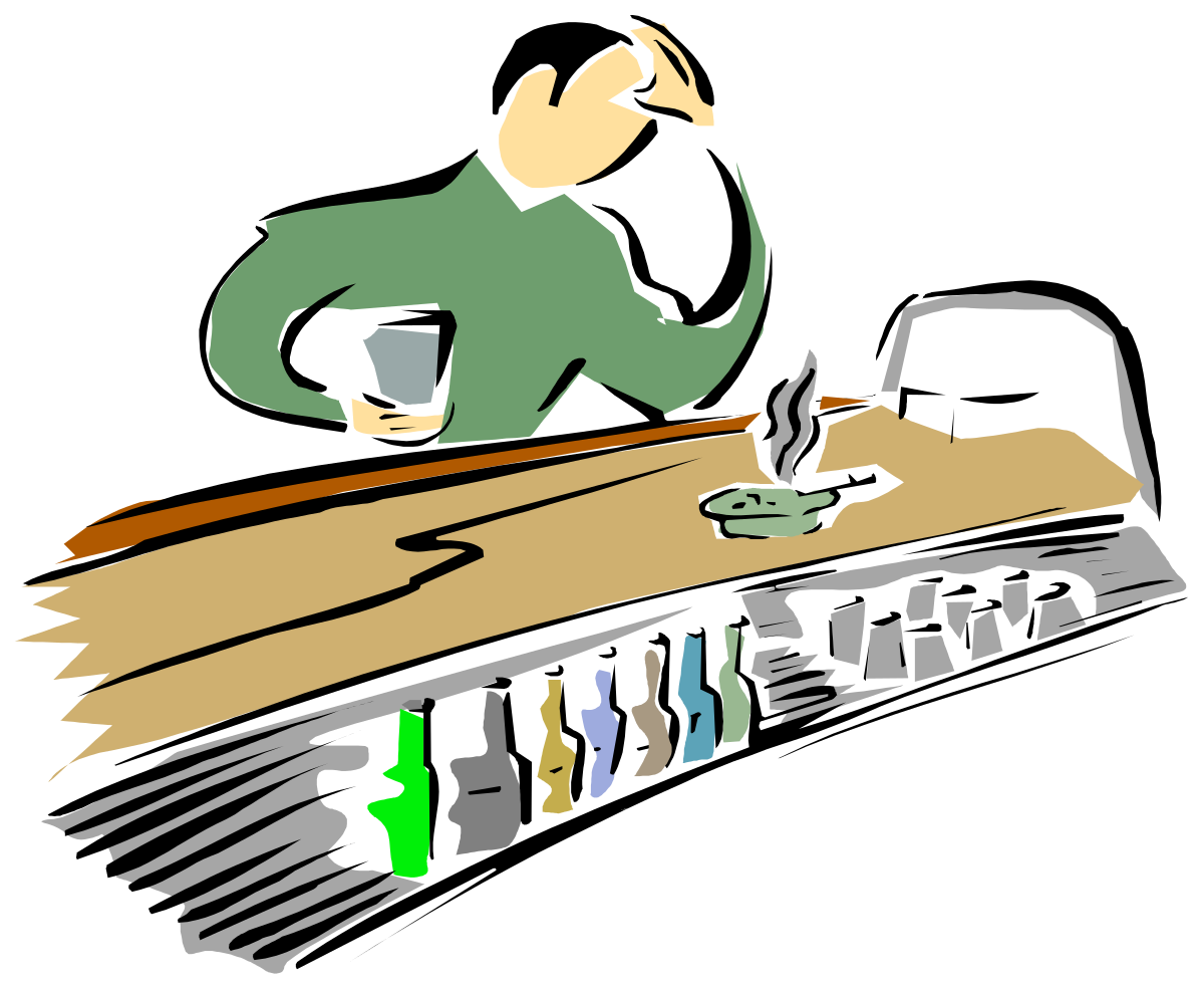 Man Sitting on a Bench with Cup Clipart - Perfect for Relaxation Themes