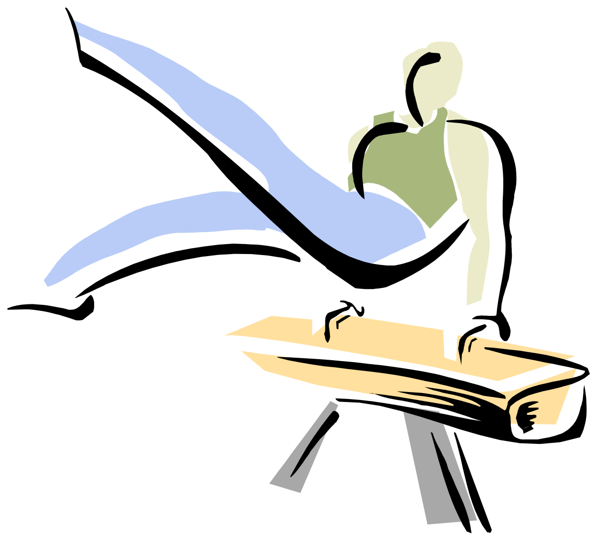 Bird Clipart: Person Standing on Table with Charming Feathered Friend