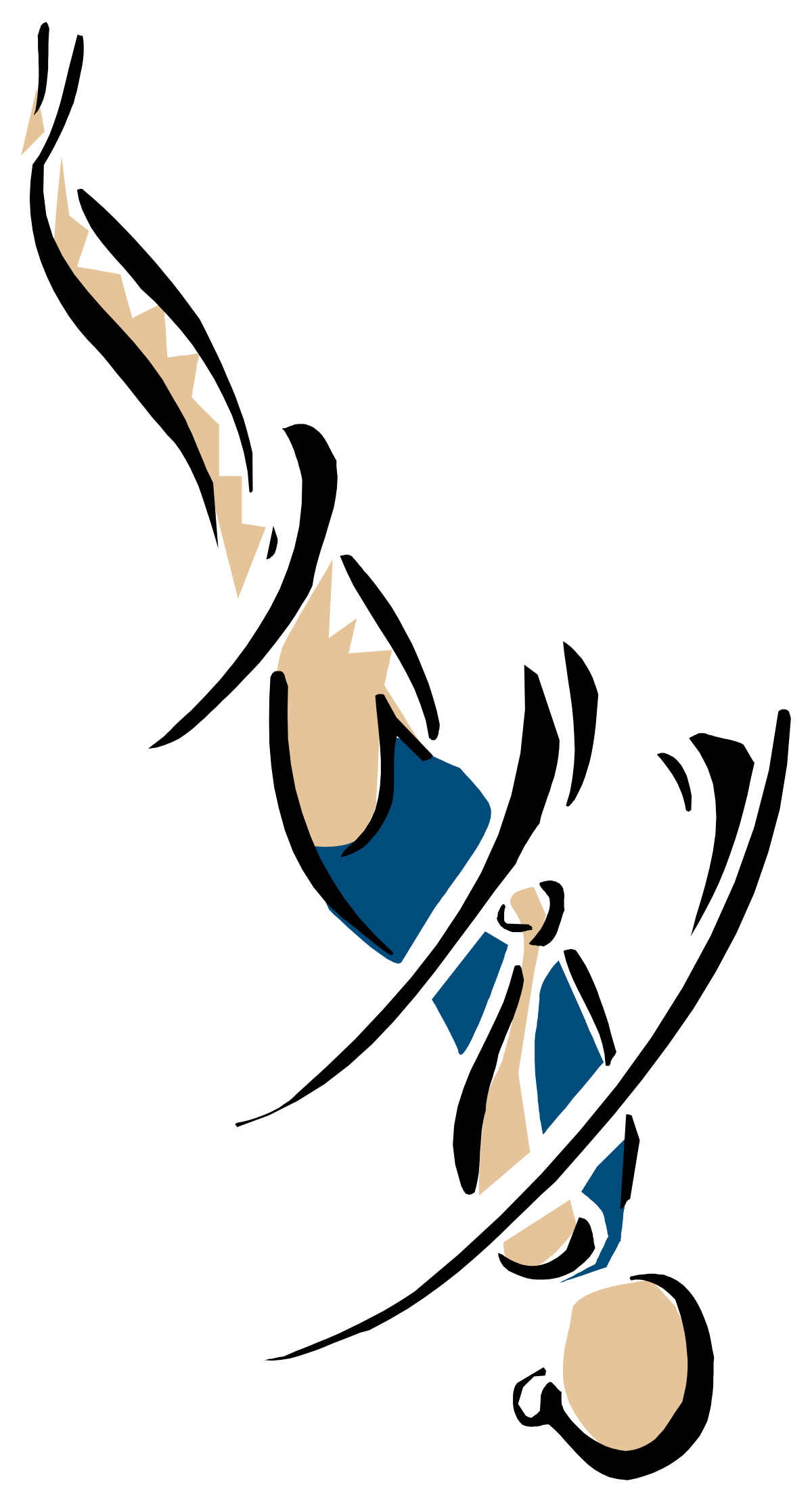 a black and white image of a man in a blue shirt clip art png transparent Black and White Clipart of a Man in a Blue Shirt