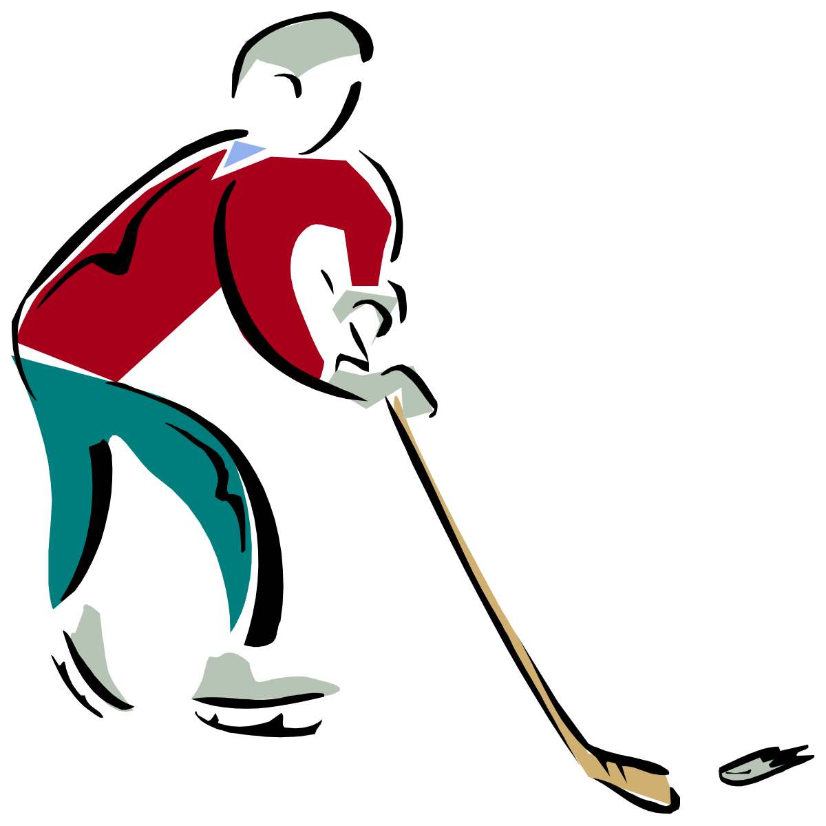 a man in a red jacket and blue pants playing golf clip art png transparent Golf Scene with Man in Red Jacket and Blue Pants