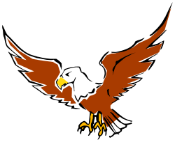Bird with Yellow Beak Flying - Vibrant Clipart for Nature Themes