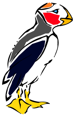 Colorful Bird with Red Beak - Vibrant Clipart for Your Projects