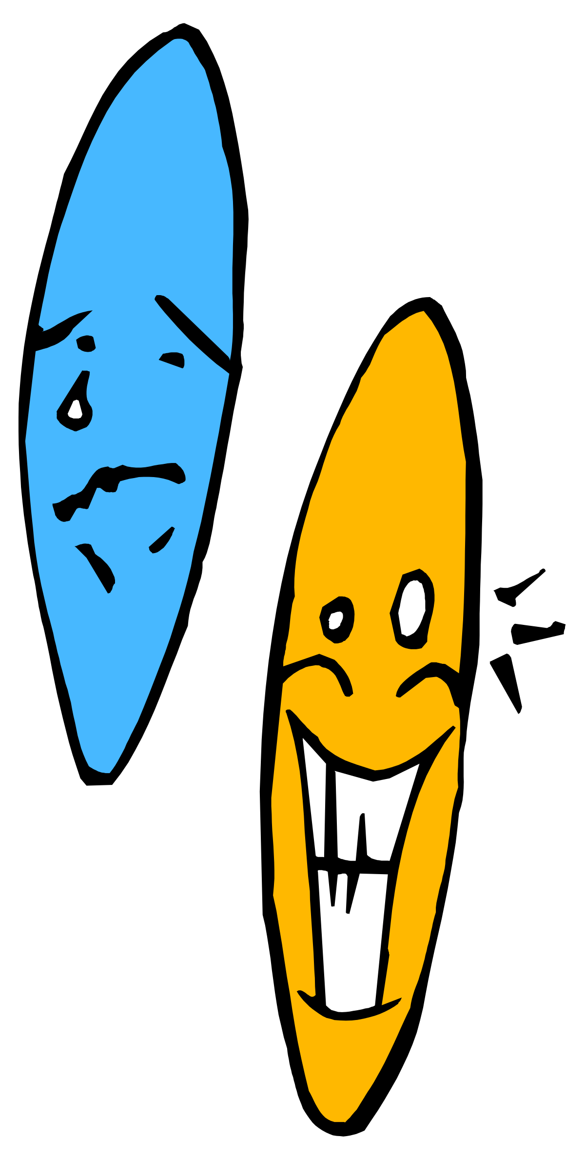 Masks with Mouths Clipart - Two Distinctive Expressions