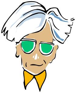 Man with Green Glasses and Yellow Tie Clipart for Creative Projects