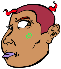 Cartoon of a Man with Red Hair - Fun Clipart for Various Projects
