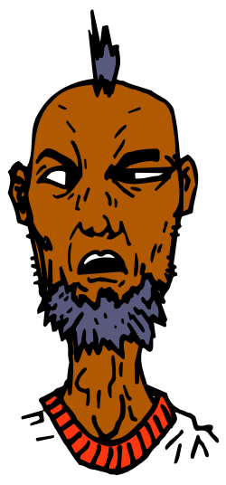 Bearded Man in Striped Shirt Clipart for Engaging Visuals