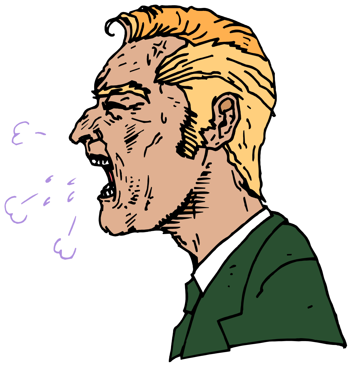 Cigarette Smoking Man Clipart - Stylish & Edgy Illustrations