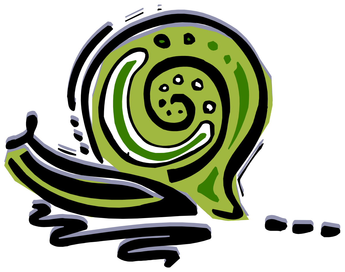 Smiling Green Snail Clipart: Charming and Playful Illustrations
