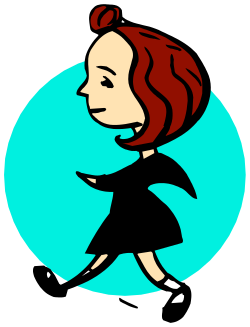 Dancing Woman in Black Dress Clipart - Graceful Movement and Elegance