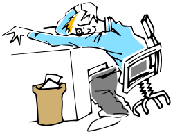 Trash Can Clipart: Person Disposing Waste for Clean Environment