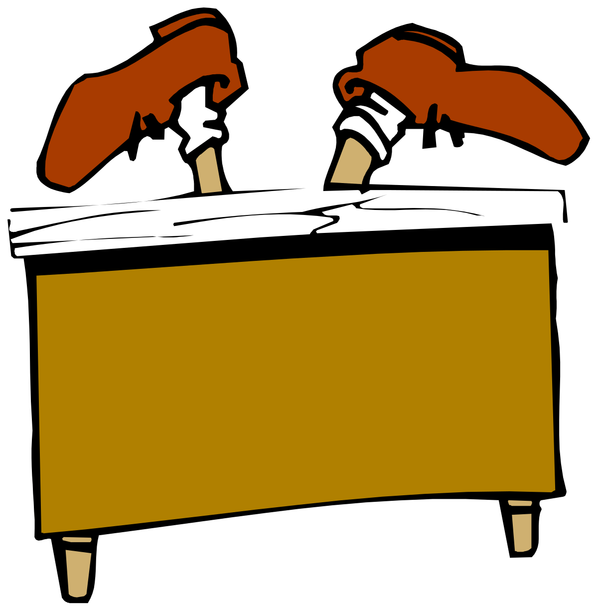 two people sitting at a table with a sign clip art png transparent People Sitting at Table with Sign Clipart - Ideal for Business and Community Use