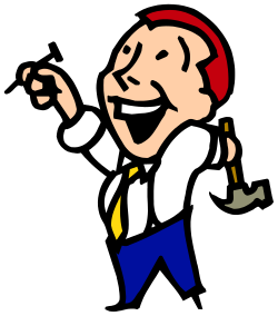 Cartoon Character with Tie and Hat Clipart - Fun and Quirky Designs
