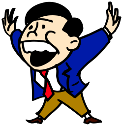 Dancing Cartoon Man in Suit and Tie: Fun Clipart for Every Occasion
