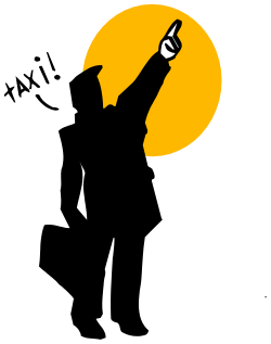 Silhouette of a Man Holding a Cell Phone - Versatile Clipart Collection