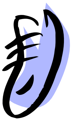 Blue and White Logo with Black Background - Versatile Clipart