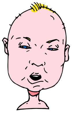 Baby with Yellow Hair and Blue Eyes - Adorable Clipart for Your Projects