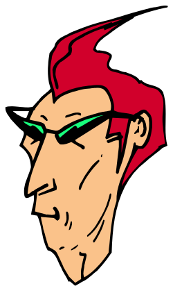 Stylish Man with Glasses and Red Hat Clipart for Creative Projects