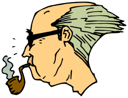 Cigarette Smoking Man Clipart - Stylish Character Design for Your Projects