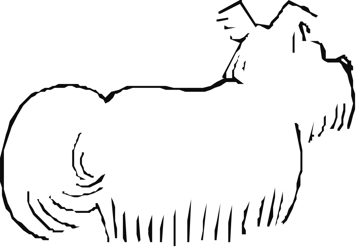 Majestic Horse with Long Mane and Tail Clipart
