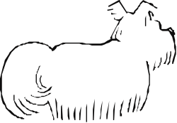 Majestic Horse with Long Mane and Tail Clipart